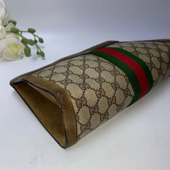 Authentic Gucci Sherry Line GG Logo Clutch - Picture 12 of 12